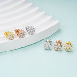 GL Hip Hop Earrings 925 Sterling Silver Moissanite Stud Earrings