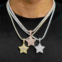 GL Hip Hop Star VVS Moissanite Silver Iced Out Diamond Pendant