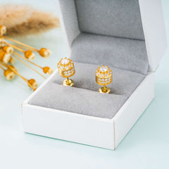 GL Hip Hop Earrings VVS Moissanite Diamond Stud 925 Sterling Silver