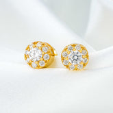 GL Hip Hop Earrings VVS Moissanite Diamond Stud 925 Sterling Silver