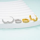 GL High Quality 925 Sterling Silver VVS Round Cut Moissanite Stud Earring