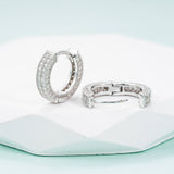 GL High Quality 925 Sterling Silver VVS Round Cut Moissanite Stud Earring