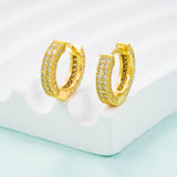 GL High Quality 925 Sterling Silver VVS Round Cut Moissanite Stud Earring