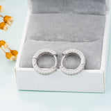 GL High Quality 925 Sterling Silver VVS Round Cut Moissanite Stud Earring