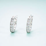 Hip Hop Earrings D VVS Moissanite Diamond Stud 925 Sterling Silver Earrings