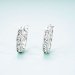 Hip Hop Earrings D VVS Moissanite Diamond Stud 925 Sterling Silver Earrings