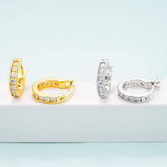 GL Hip Hop D VVS Moissanite Diamond Stud 925 Sterling Silver Earrings