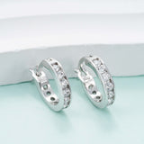 GL Hip Hop D VVS Moissanite Diamond Stud 925 Sterling Silver Earrings