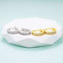 GL Hip Hop D VVS Moissanite Diamond Stud 925 Sterling Silver Earrings