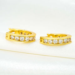 GL Hip Hop D VVS Moissanite Diamond Stud 925 Sterling Silver Earrings