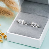 GL Hip Hop D VVS Moissanite Diamond Stud 925 Sterling Silver Earrings