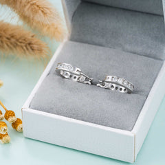 GL Hip Hop D VVS Moissanite Diamond Stud 925 Sterling Silver Earrings