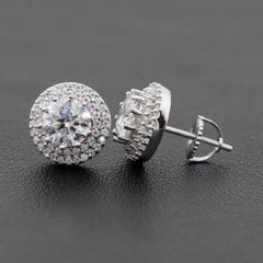 GL 925 Silver VVS Moissanite Diamond Trendy Stud Earrings