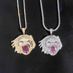 GL Screaming Clown Hip Hop Attitude VVS Diamond Pendant