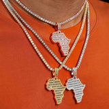 GL Silver Moissanite Continental Plate Shaped Pendant