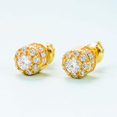 GL Hip Hop Earrings VVS Moissanite Diamond Stud 925 Sterling Silver