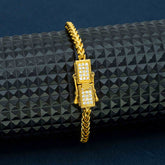 4mm 6mm Stainless steel silver button end Cuban chain