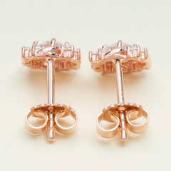 Hiphop Jewelry 925 Sterling Silver VVS Round Cut Moissanite Stud Earring