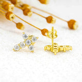 GL Cross Moissanite Diamond Earrings Hip Hop Fashion Jewelry