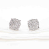 GL 925 Sterling Silver VVS Moissanite Stud Earrings