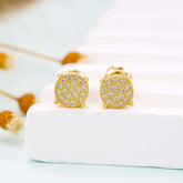 GL 925 Sterling Silver VVS Moissanite Stud Earrings