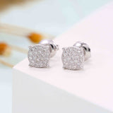 GL 925 Sterling Silver VVS Moissanite Stud Earrings