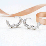 GL Fashion Jewelry Luxury VVS Moissanite Diamond Hoop Earrings