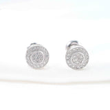 GL Hip Hop 925 Sterling Silver VVS Moissanite Diamond Stud Earrings