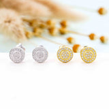 GL Hip Hop 925 Sterling Silver VVS Moissanite Diamond Stud Earrings