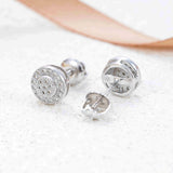 GL Hip Hop 925 Sterling Silver VVS Moissanite Diamond Stud Earrings