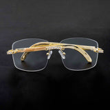 GL Hip Hop Iced out 5A+ Diamond Mens Frameless Sunglasses Jewelry Glasses