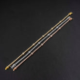 hip hop jewelry bling tennis chain fashion designer vvs moissanite sterling silver tennis bracelet