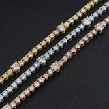 GL Hip Hop VVS Moissanite S925 Silver Tennis Chain Bracelet