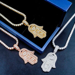 Ice Out Necklace Pendant HipHop Jewelry 925 silver Moissanite pendant