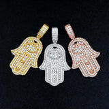 Ice Out Necklace Pendant HipHop Jewelry 925 silver Moissanite pendant