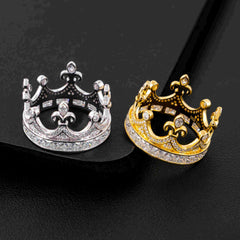 GL Fashion Iced out Imperial Crown VVS Moissnaite Diamond Hip Hop Ring