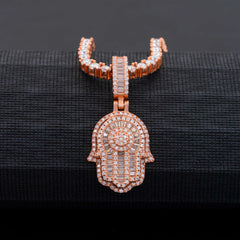 GL Hand of Fatima Hip Hop Jewelry VVS Diamond Pendant