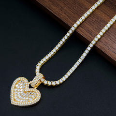 Fine Moissanite Jewelry hip hop pendant VVS moissanite Pass Diamond Tester Iced Out Heart Pendant