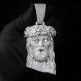 GL Jesus Thorns wreath moissanite pendant