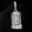 GL Halo Jesus Crown of Thorns Rectangular Moissanite Pendant