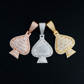 GL Heart Shape Baguette Moissanite S925 Silver pendant