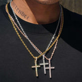 Cross 925 Sterling Silver Moissanite Pendant