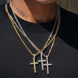 Cross 925 Sterling Silver Moissanite Pendant