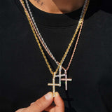 Cross 925 Sterling Silver Moissanite Pendant