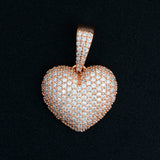 【US 3 Days Delivery】GL Iced Out VVS Diamond Custom Heart Pendant