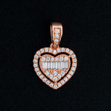 GL VVS Diamond Cute Heart 4 Prongs Diamond Pendant