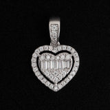 GL VVS Diamond Cute Heart 4 Prongs Diamond Pendant