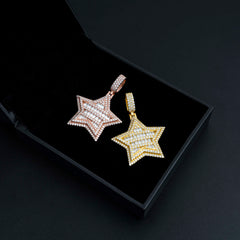 GL Hip Hop Star VVS Moissanite Silver Iced Out Diamond Pendant