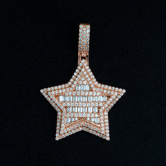 GL Hip Hop Star VVS Moissanite Silver Iced Out Diamond Pendant