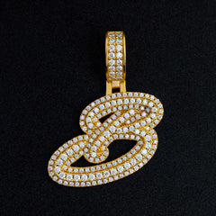 GL Hip Hop Fashion design letter "B" Custom Initial Pendant